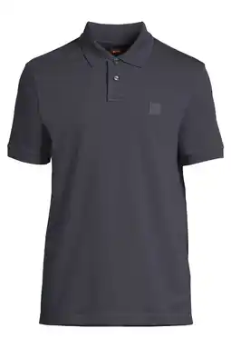 Wehkamp BOSS slim fit polo Plus Size - donkerblauw aanbieding