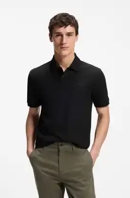 Wehkamp BOSS regular fit polo - zwart aanbieding
