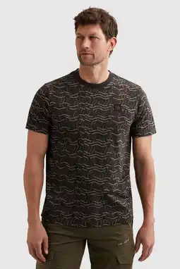 Wehkamp PME Legend regular fit T-shirt met print - donkerbruin aanbieding
