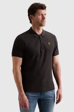 Wehkamp PME Legend regular fit polo - donkerbruin aanbieding