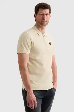 Wehkamp PME Legend regular fit polo - ecru aanbieding