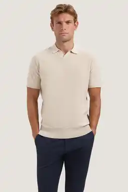 Wehkamp Dstrezzed regular polo beige aanbieding