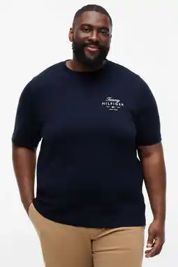 Wehkamp Tommy Hilfiger Big & Tall regular T-shirt donkerblauw aanbieding