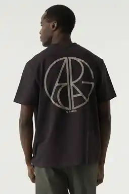 Wehkamp Garcia relaxed fit T-shirt met backprint - donkerpaars aanbieding