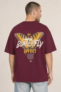 Wehkamp Kultivate oversized T-shirt met backprint - fig aanbieding