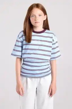 Wehkamp America Today gestreept T-shirt - blauw aanbieding