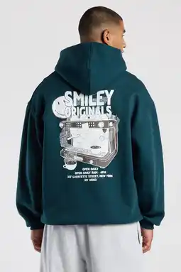 Wehkamp America Today relaxed fit hoodie met backprint - jade aanbieding