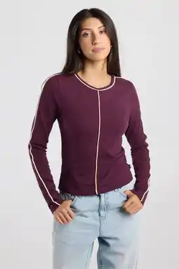 Wehkamp America Today top - donkerrood aanbieding