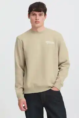 Wehkamp Blend regular fit sweater met print - ecru aanbieding