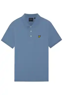 Wehkamp Lyle & Scott regular fit polo - blauw aanbieding