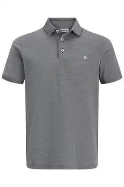 Wehkamp JACK & JONES ESSENTIALS slim fit polo JJEPAULOS grijs aanbieding
