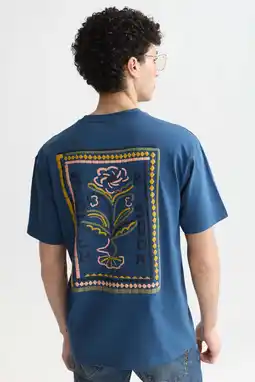 Wehkamp Scotch & Soda relaxed fit T-shirt met backprint - blauw aanbieding