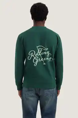 Wehkamp Dstrezzed regular fit sweater met backprint - groen aanbieding