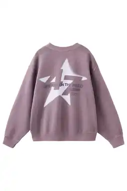 Wehkamp Mango Kids sweater met backprint - paars aanbieding