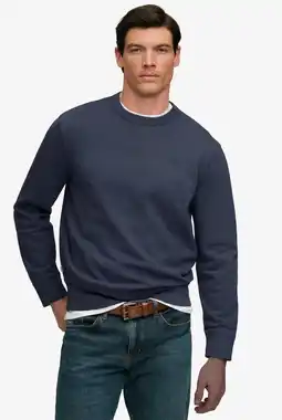 Wehkamp Superdry relaxed fit sweater - donkerblauw aanbieding