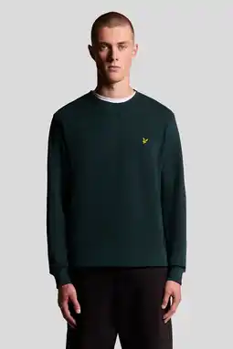 Wehkamp Lyle & Scott regular fit sweater - donkergroen aanbieding