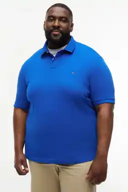 Wehkamp Tommy Hilfiger Big & Tall regular polo blauw aanbieding