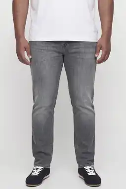 Wehkamp JACK & JONES PLUS SIZE tapered jeans - grey denim aanbieding