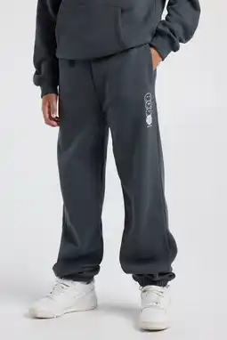 Wehkamp America Today joggingbroek met print - antraciet aanbieding