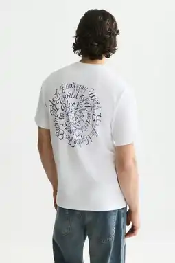 Wehkamp Scotch & Soda relaxed fit T-shirt met backprint - wit aanbieding