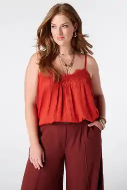 Wehkamp MS Mode top Plus Size - oranje aanbieding