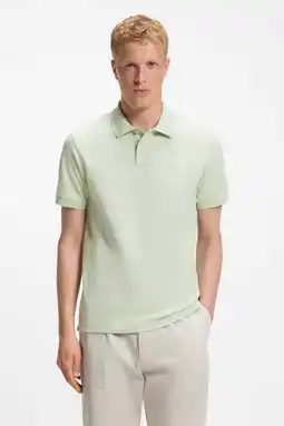 Wehkamp BOSS slim fit polo Plus Size - groen aanbieding