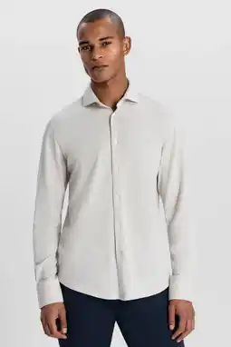 Wehkamp Dstrezzed casual overhemd pique ecru aanbieding
