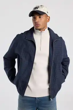 Wehkamp America Today relaxed fit geruit overshirt - donkerblauw/grijs aanbieding