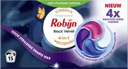 Dirk Robijn Vloeibaar wasmiddel caps 3 in 1 black velvet aanbieding