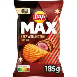 Jumbo Lay's Max Ribbel Chips Beef Wellington 185 gr aanbieding