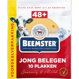 Jumbo Beemster Jong Belegen Kaas Voordeelverpakking 10 Plakken 0,250 kg aanbieding