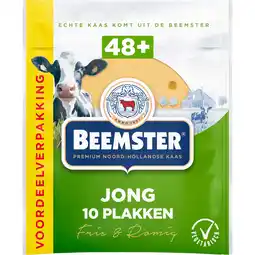Jumbo Beemster Jong Kaas Voordeelverpakking 10 Plakken 0,250 kg aanbieding