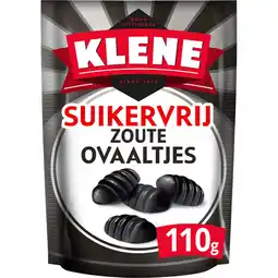 Jumbo Klene Drop Zoute Ovaaltjes Suikervrij 110g aanbieding
