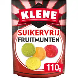 Jumbo Klene Drop Fruitmunten Suikervrij 110g aanbieding