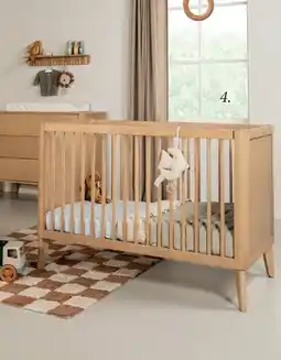 Babypark Kidsmill tune ledikant eiken aanbieding