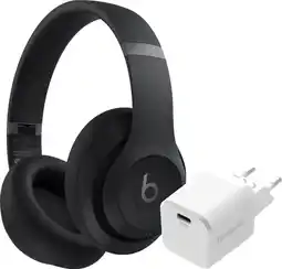 Coolblue Beats Studio Pro Zwart + BlueBuilt Power Delivery Oplader met Usb C Poort 20W Wit aanbieding