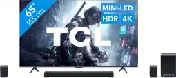 Coolblue TCL QD Mini-led 65 T8D (2026) + TCL S65K aanbieding