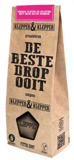 De Online Drogist Klepper & Klepper Pittig Zout Drop 200GR aanbieding