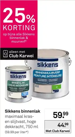 Karwei Sikkens binnenlak aanbieding