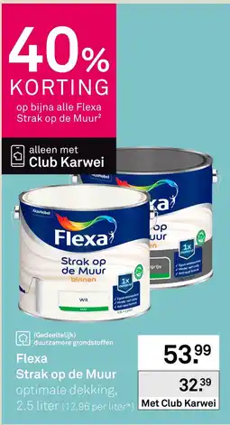 Karwei Flexa Strak op de Muur aanbieding