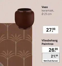 Karwei Vliesbehang Palmtree aanbieding