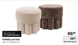 Karwei KARWEI poef Okki aanbieding