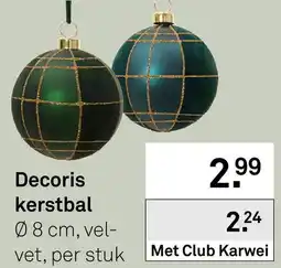 Karwei Decoris Kerstbal aanbieding