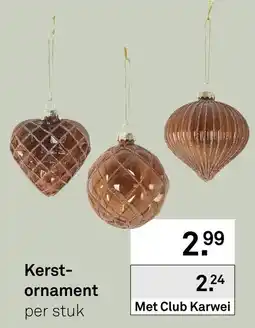 Karwei Kerst-ornament aanbieding