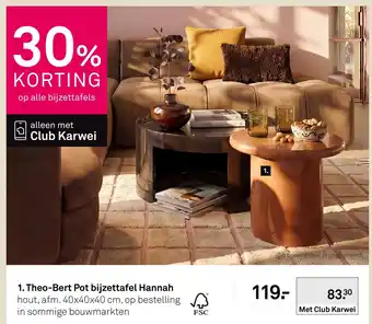 Karwei Theo-Bert Pot bijzettafel Hannah aanbieding