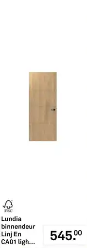 Karwei Lundia binnendeur Linj En CA01 ligh... aanbieding