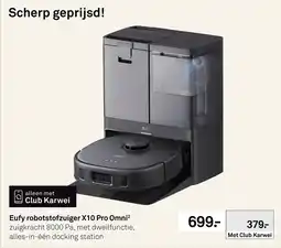 Karwei Eufy robotstofzuiger X10 Pro Omni aanbieding