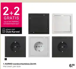 Karwei Karwei Wandcontactdoos Zenith aanbieding