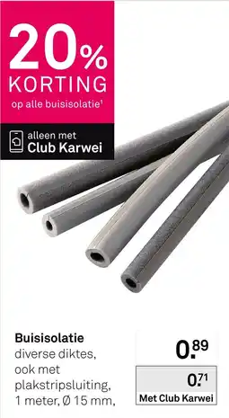 Karwei Buisisolatie aanbieding