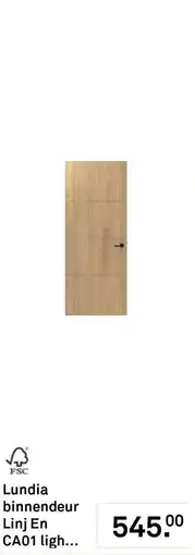 Karwei Lundia binnendeur Linj En CA01 ligh... aanbieding